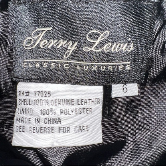 Terry Lewis Midi Length 100% Leather Skirt size 6 - Picture 6 of 6